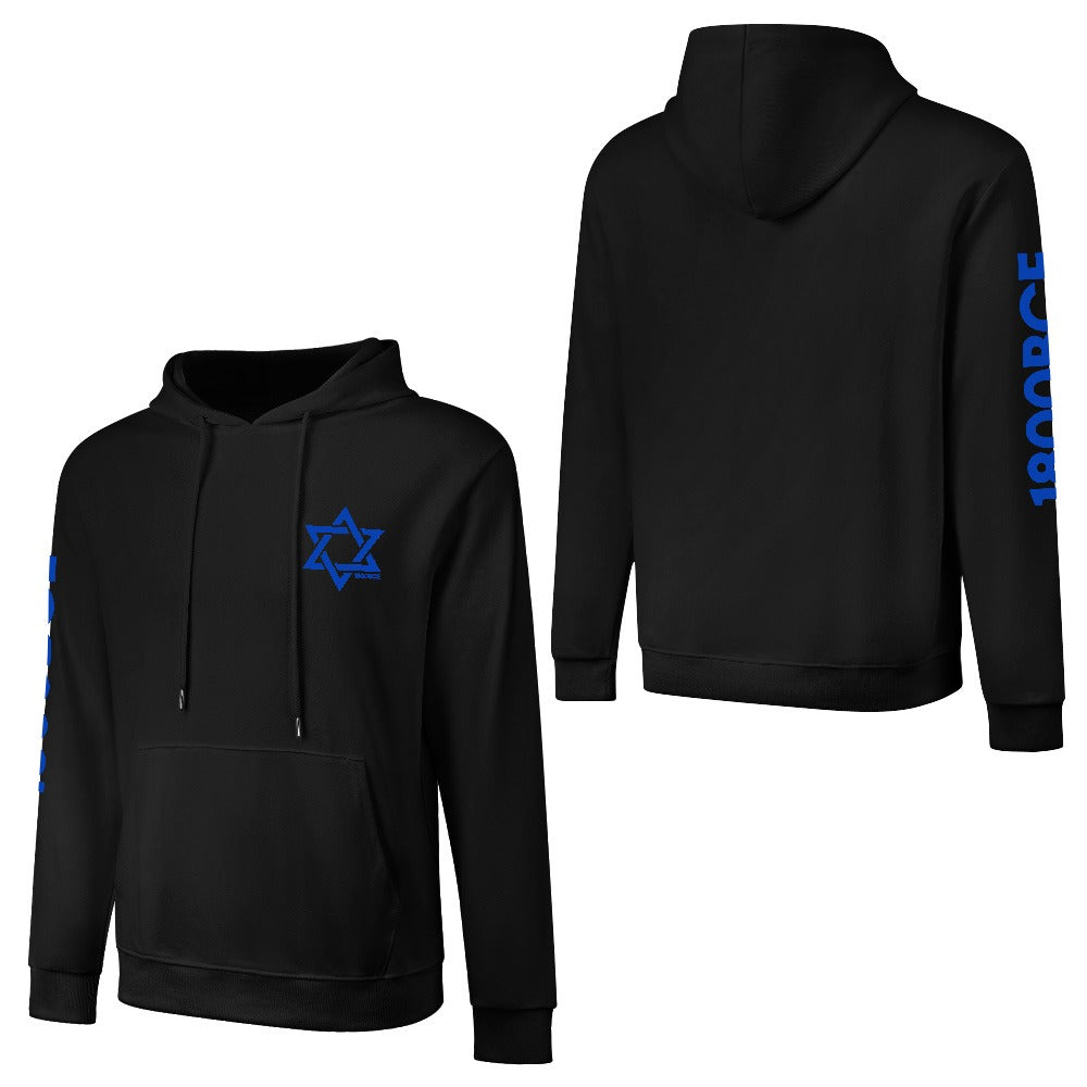 Men’s Jewish Star of David Hoodie – 1800BCE Judaism Founding Sweatshirt