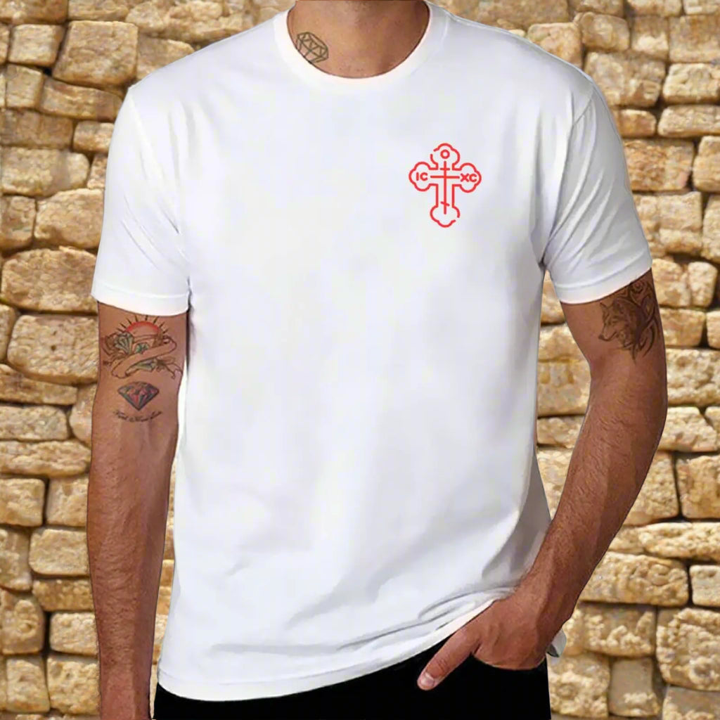 Men's Eastern Orthodox ICXC Cross T-Shirt – Christian Graphic Tee