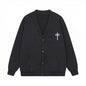 Orthodox Cross Cardigan Christian Button-up Cotton Sweater