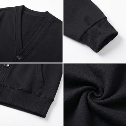 Orthodox Cross Cardigan Christian Button-up Cotton Sweater