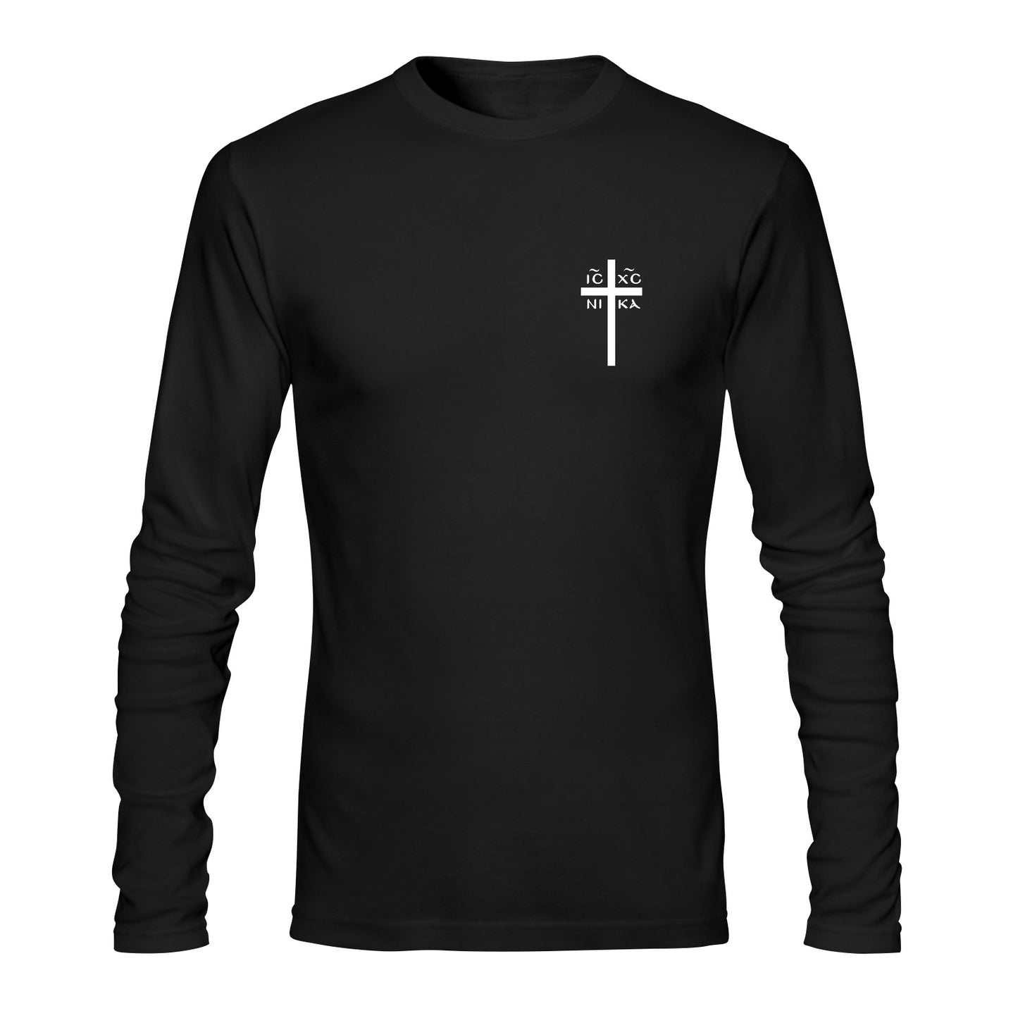 Men's Custom Eastern Orthodox ICXC Cross Long-Sleeve T-Shirt