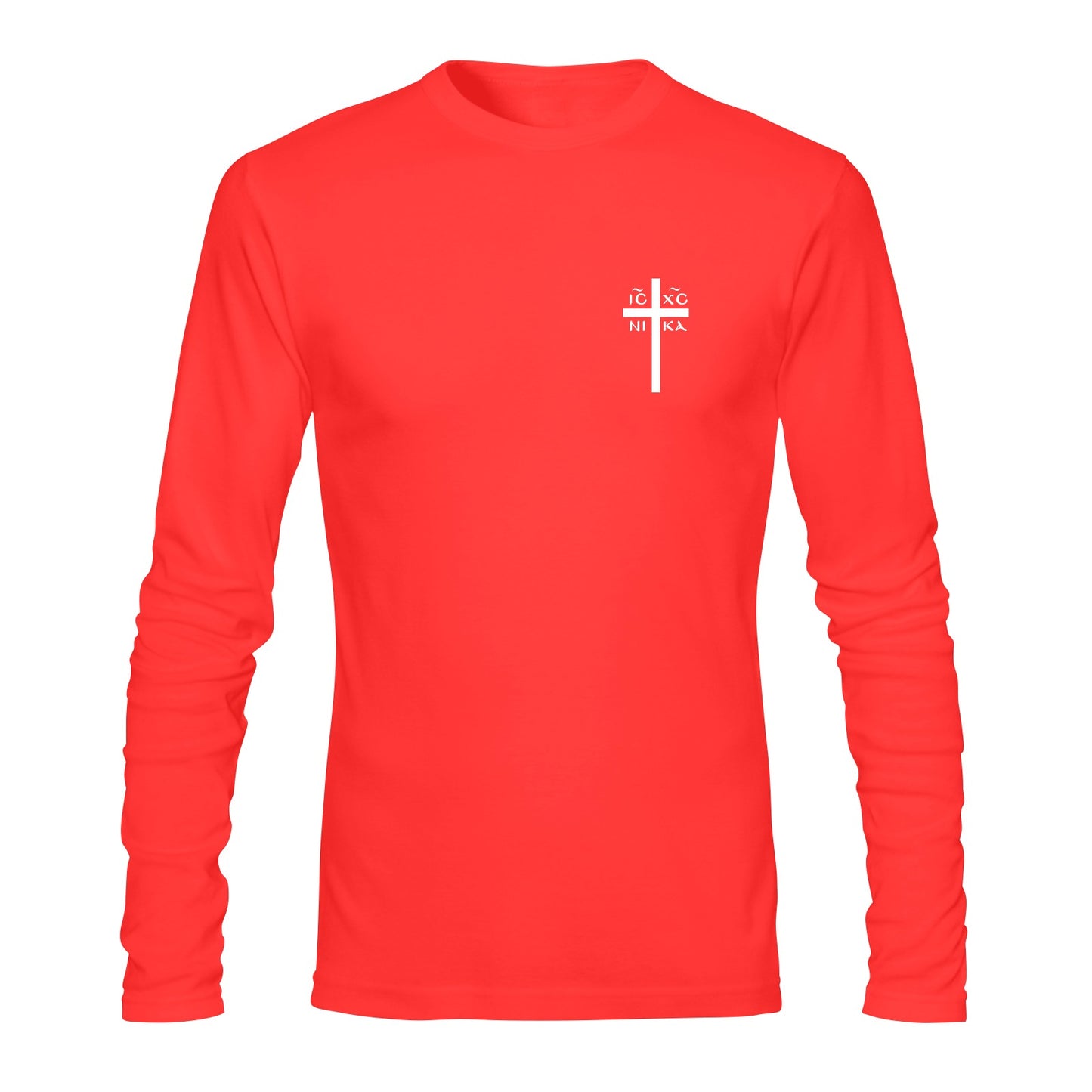 Men's Custom Eastern Orthodox ICXC Cross Long-Sleeve T-Shirt