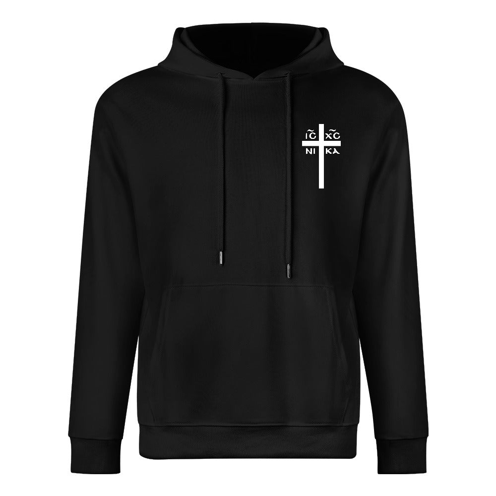 Men's Eastern Orthodox ICXC Cross Hoodie – Jesus Christ Conquers