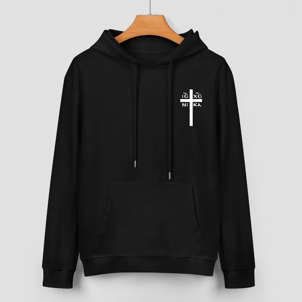 Men's Eastern Orthodox ICXC Cross Hoodie – Jesus Christ Conquers