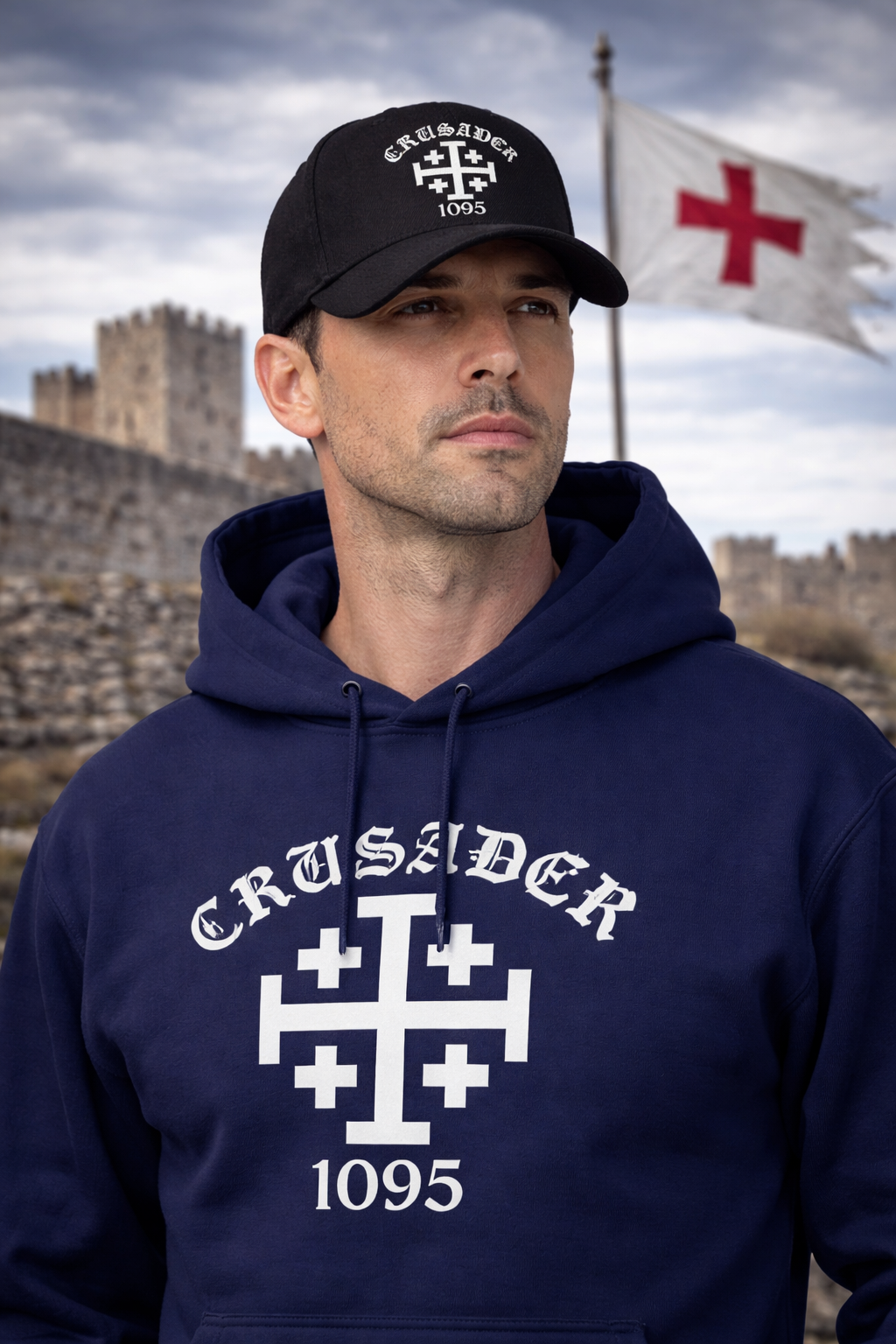Crusader Knights Templar Cross Hat Cap