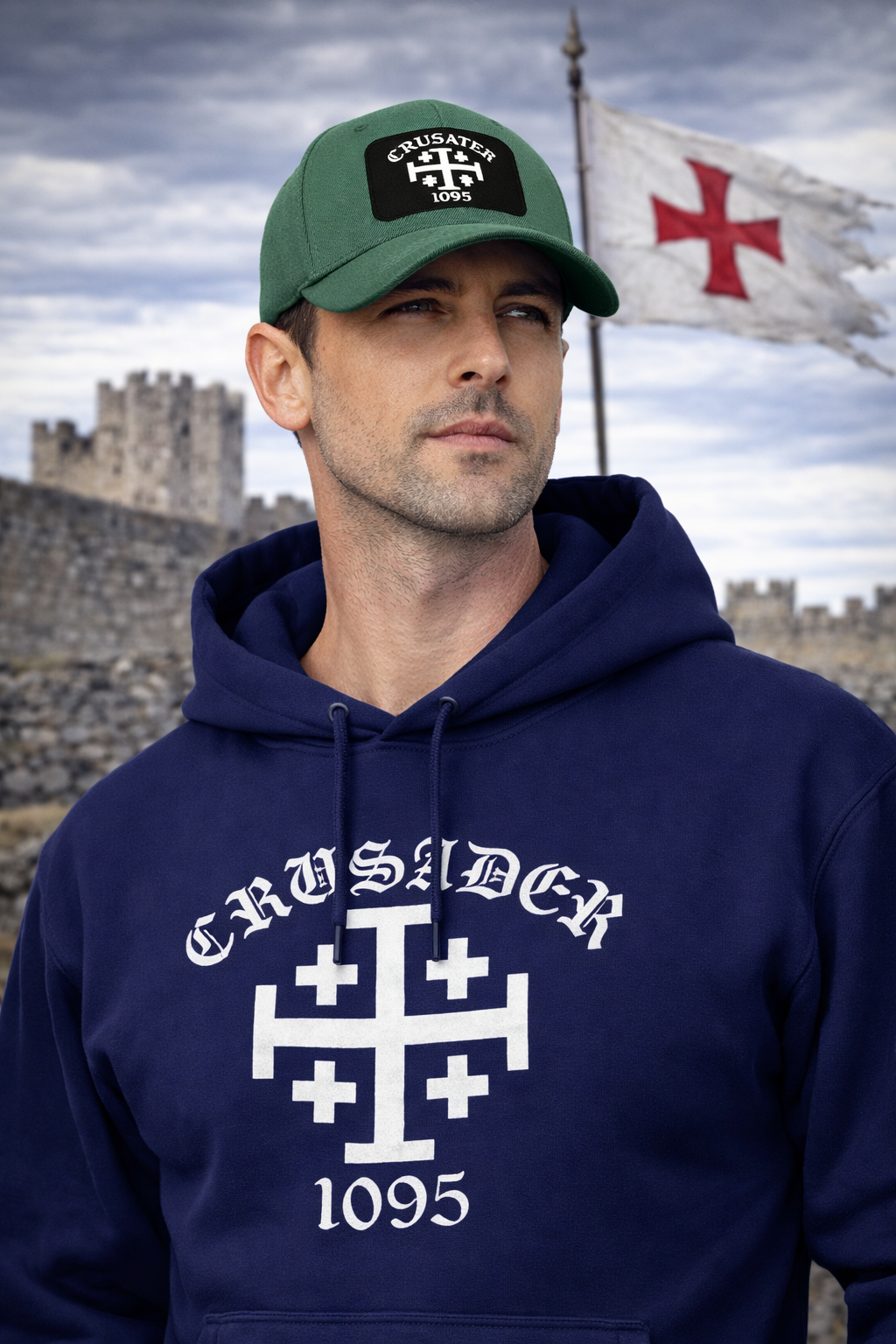 Crusader Knights Templar Cross Hat Cap