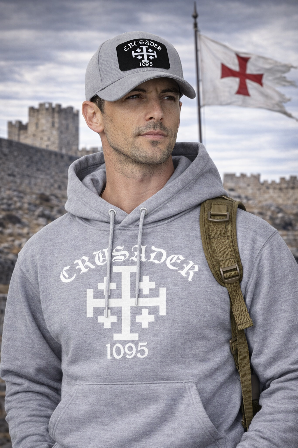 Crusader Knights Templar Cross Hat Cap