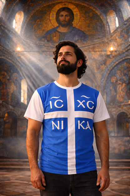 Eastern Orthodox Full IC XC NIKA Cross T-Shirt