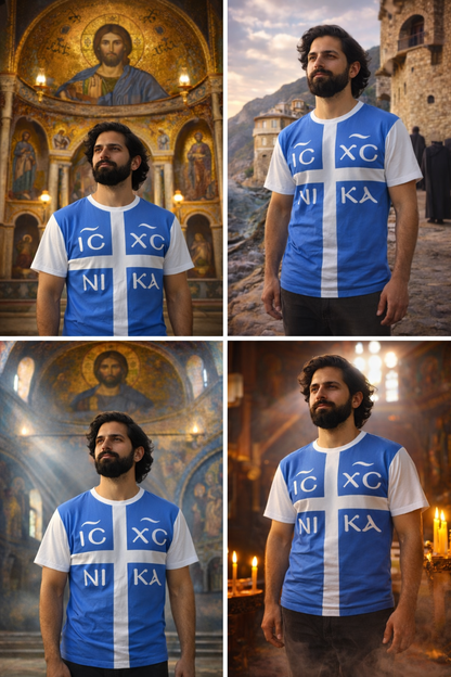 Eastern Orthodox Full IC XC NIKA Cross T-Shirt