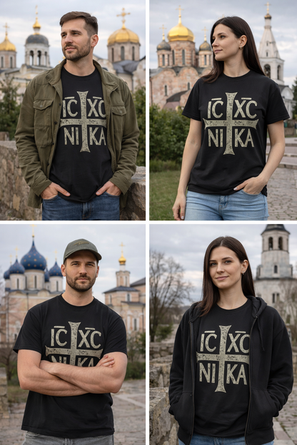 IC XC NI KA Christogram Orthodox Cross T-Shirt