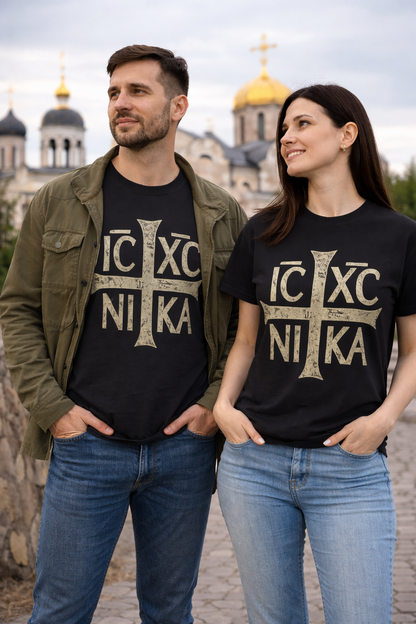 IC XC NI KA Christogram Orthodox Cross T-Shirt