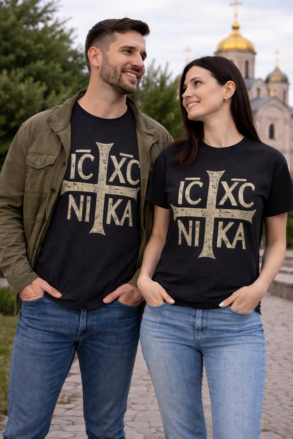 IC XC NI KA Christogram Orthodox Cross T-Shirt