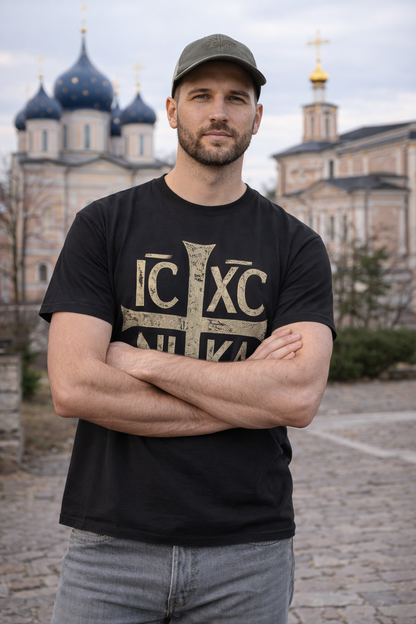 IC XC NI KA Christogram Orthodox Cross T-Shirt