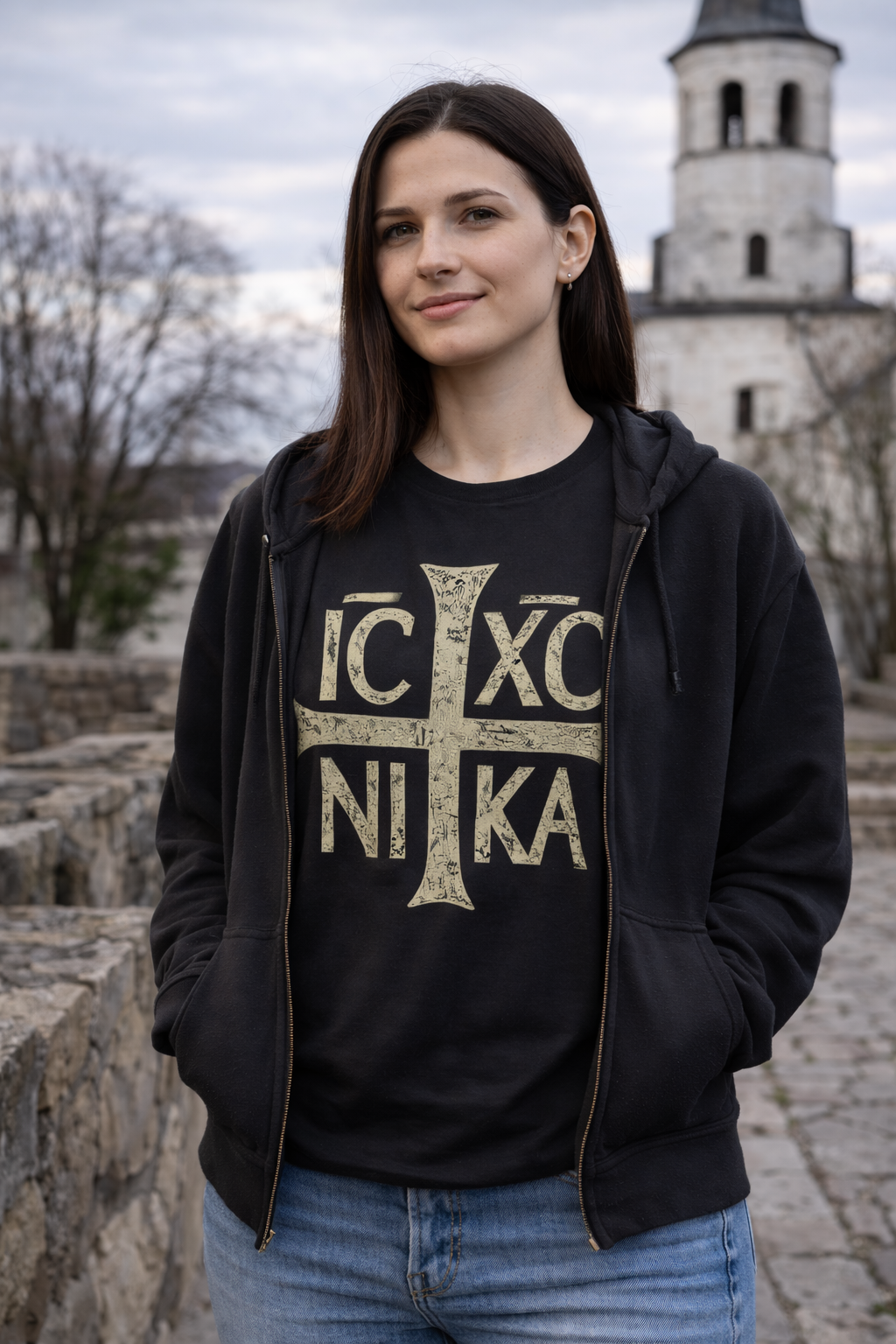 IC XC NI KA Christogram Orthodox Cross T-Shirt