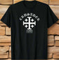 Christian Catholic Templar Knights T-Shirt – Crusader Jerusalem Cross 1095 Emblem Tee