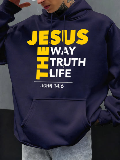 Christian Hoodie Jesus The Way Truth Life John 14:6 Sweatshirt