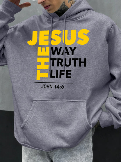 Christian Hoodie Jesus The Way Truth Life John 14:6 Sweatshirt
