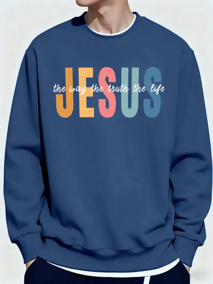 Christian Sweatshirt Jesus The Way The Truth The Life Pullover