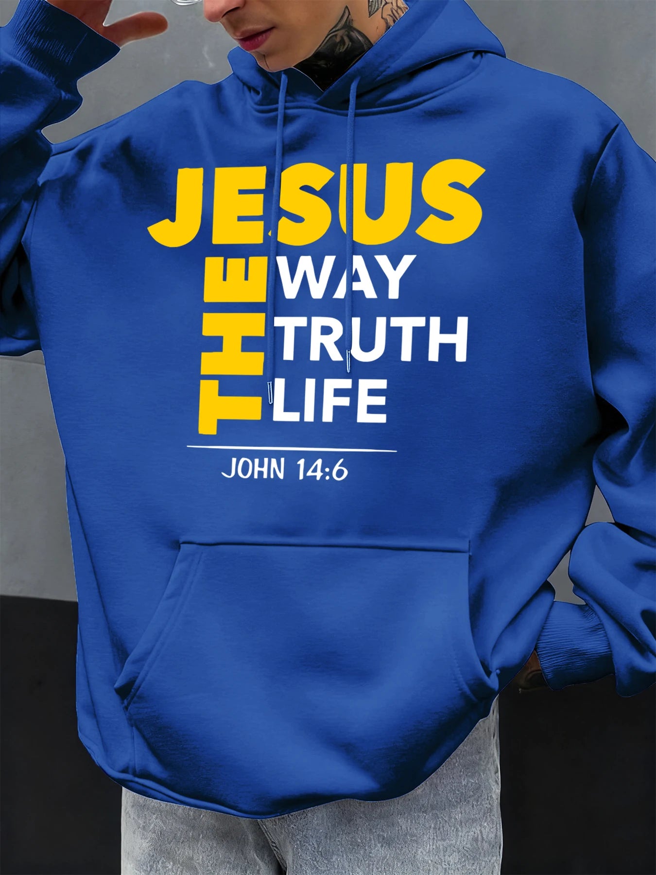 Christian Hoodie Jesus The Way Truth Life John 14:6 Sweatshirt