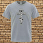 Men’s Orthodox Cross Jesus Christ T-Shirt – Gothic Christian Angel Print