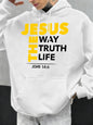 Christian Hoodie Jesus The Way Truth Life John 14:6 Sweatshirt