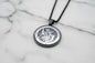 St Christopher Protect Us Necklace Gold Stainless Steel Glass Medal Pendant 60cm